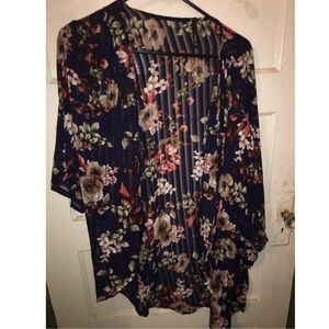 Floral over shawl